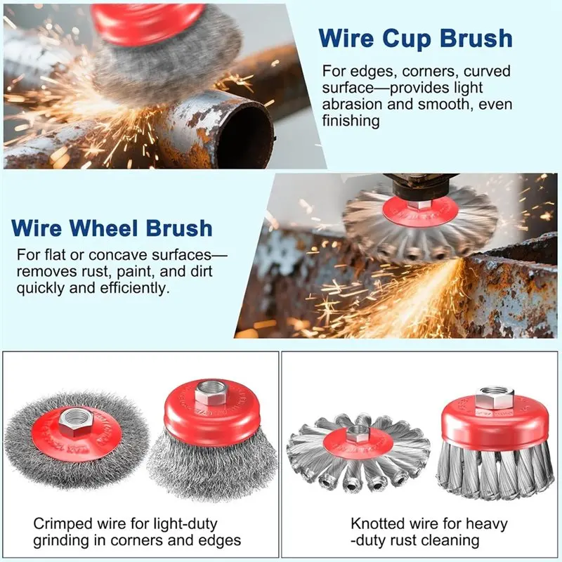 IALJ-Wire Wheel Brush 4-1/2