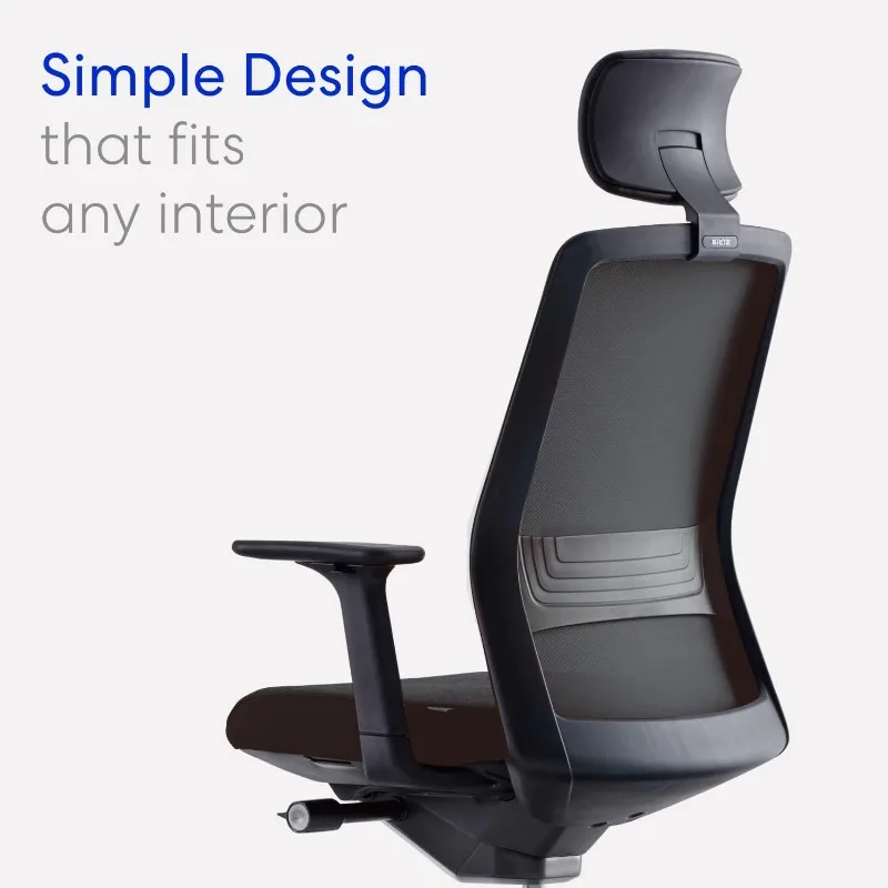 Ergonomic Office Chair : Home Office Chair with Easy Adjustments, Headrest, Lumbar Support, 3D Armrests, Seat Depth