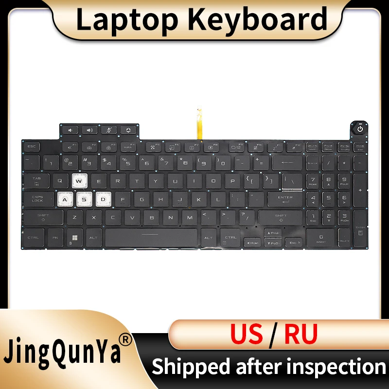 US/RU/Russian Backlit Laptop Keyboard For ASUS TUF FX507ZE FX507ZM FX507ZR FX507ZC FX517 FA507 FA507R V210846DS1 Replacement