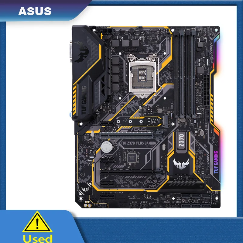 

ASUS TUF Z370-PLUS Gaming LGA1151 (Intel 8th Gen) DDR4 HDMI DVI M.2 Z370 ATX Motherboard with Gigabit LAN and USB 3.1