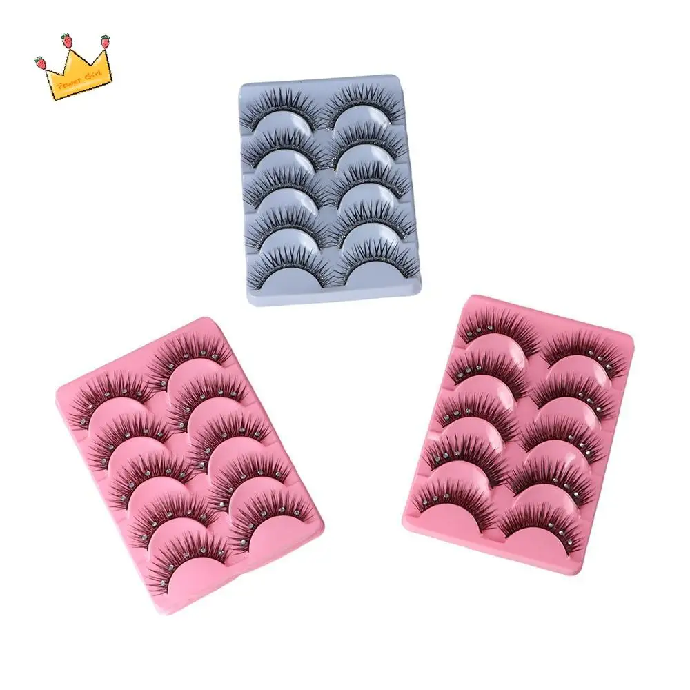 Makeup Tool Long Lasting Shiny Rhinestone Lash Extension Sequins False Eyelashes Rhinestone False Eyelashes Big Eyes Eyelashes
