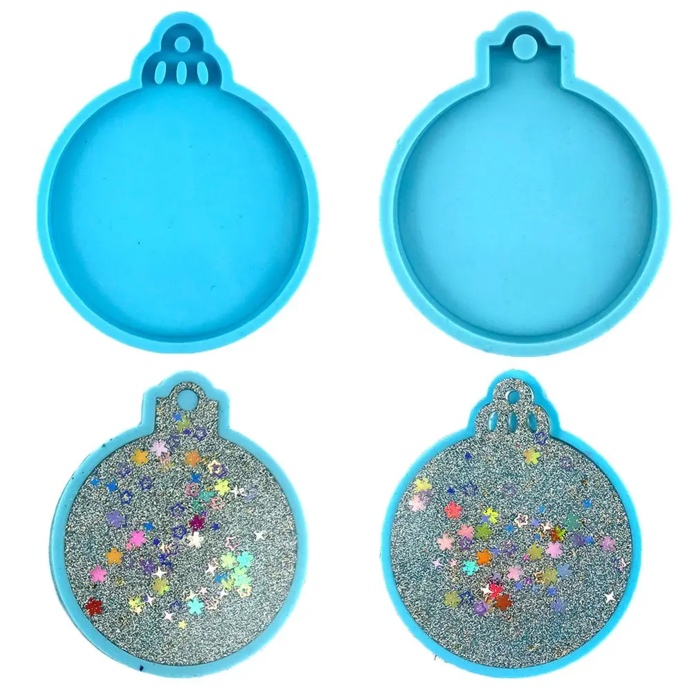 Resin Crafts Candy Chocolate Cake Tools Silicone Moulds Keychain Molds Jewelry Making Tool Christmas Ball Mold