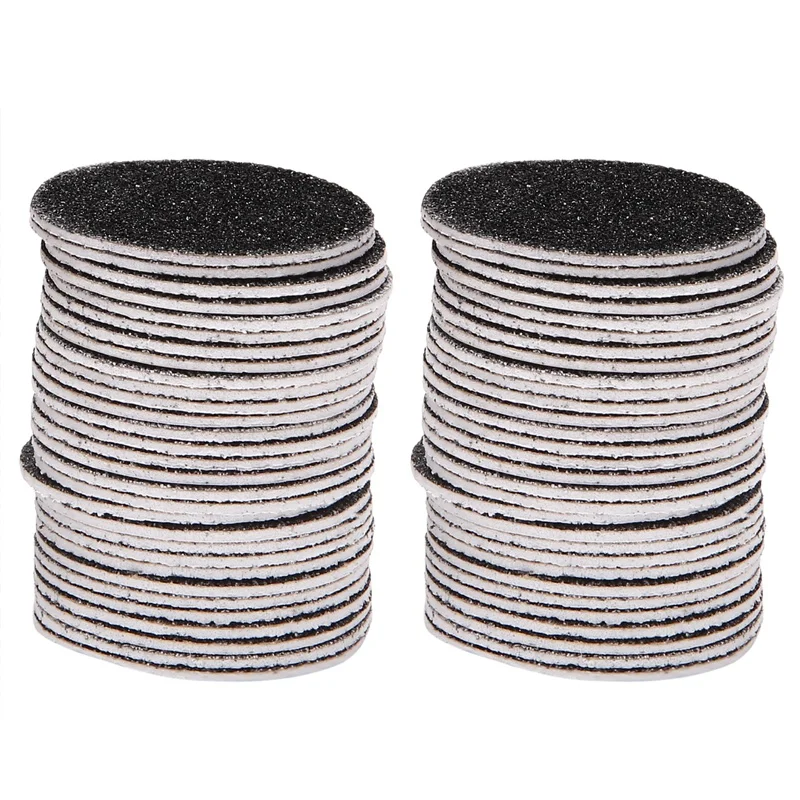 60 Pcs Replacement Sandpaper Discs Pads For Electric Foot File Callus Remover Pedicure Tool