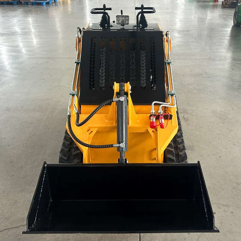 Cheap Customized EPA Engine Mini Skid Steer Crawler Loader Lawn Mower Infront Skid Steer Loader with attachments