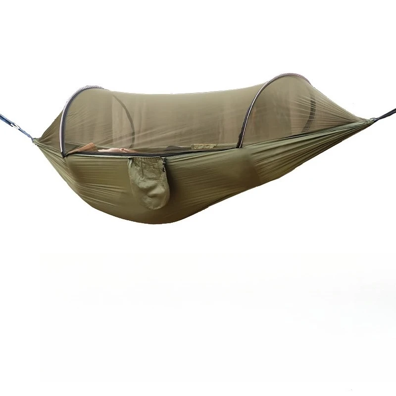 

Hammock Outdoor with mosquito net Adult swing Mosquito-proof shade Anti-rollover Light leisure park Camping swing