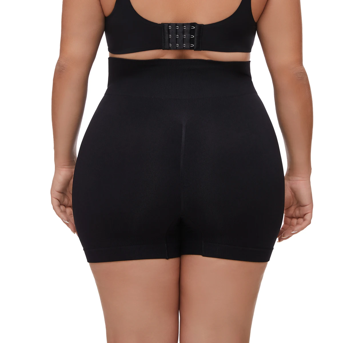 Plus Size Women's Seamless Shapeing Shorts High Waist-Lift Shapeing Panties Safety Leggings Yoga Pants