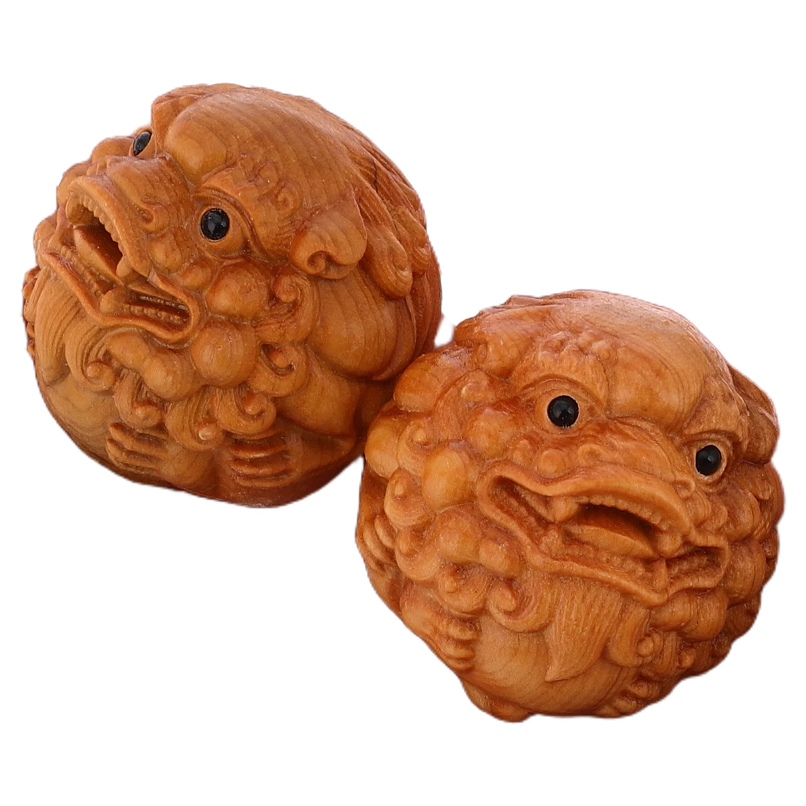 

2 pcs Wooden Hand Massage Balls For Hand Finger Strengthening Deep Tissue Relief Chinese Meditation Ball Grip Strengthener