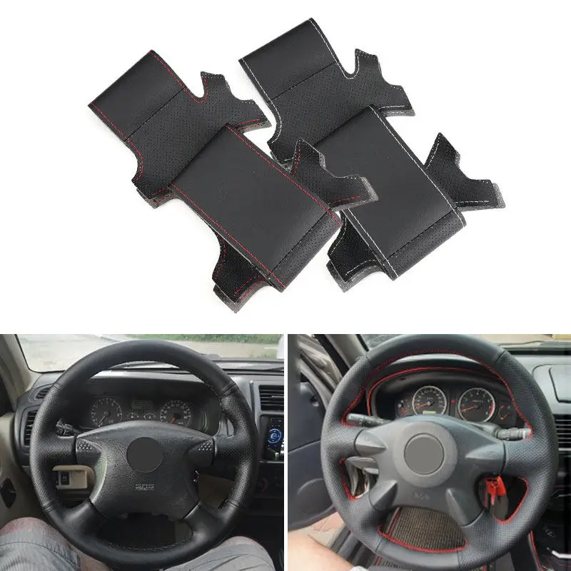 Hand Sewing Leather Cover For Nissan Almera N16 X-Trail T30 Terrano 2 Pathfinder Paladin Renault Samsung SM3 Car Steering Wheel