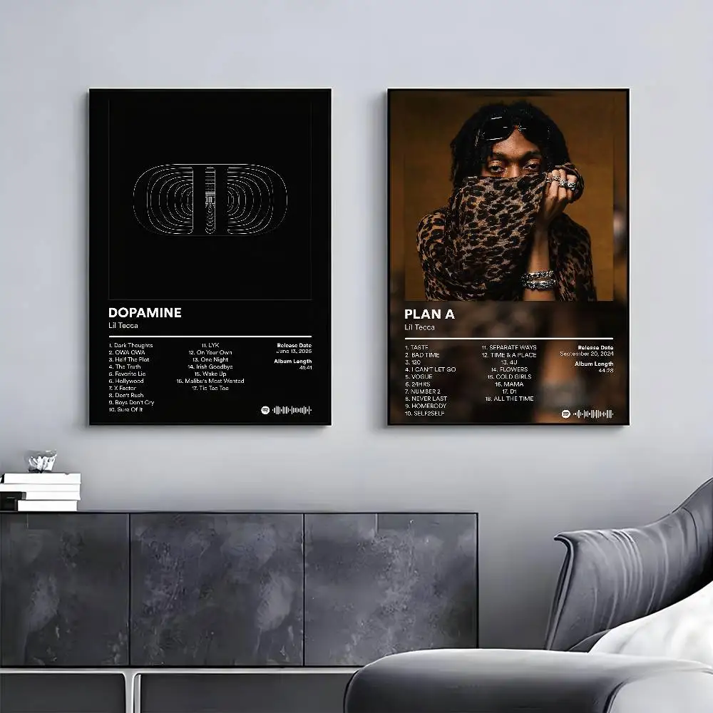 مغني الراب ليل تيكا ألبوم المشارك لزجة جدار الفن الطباعة مقاوم للماء غرفة المعيشة المنزلي غرفة نوم بار ديكور جمالي