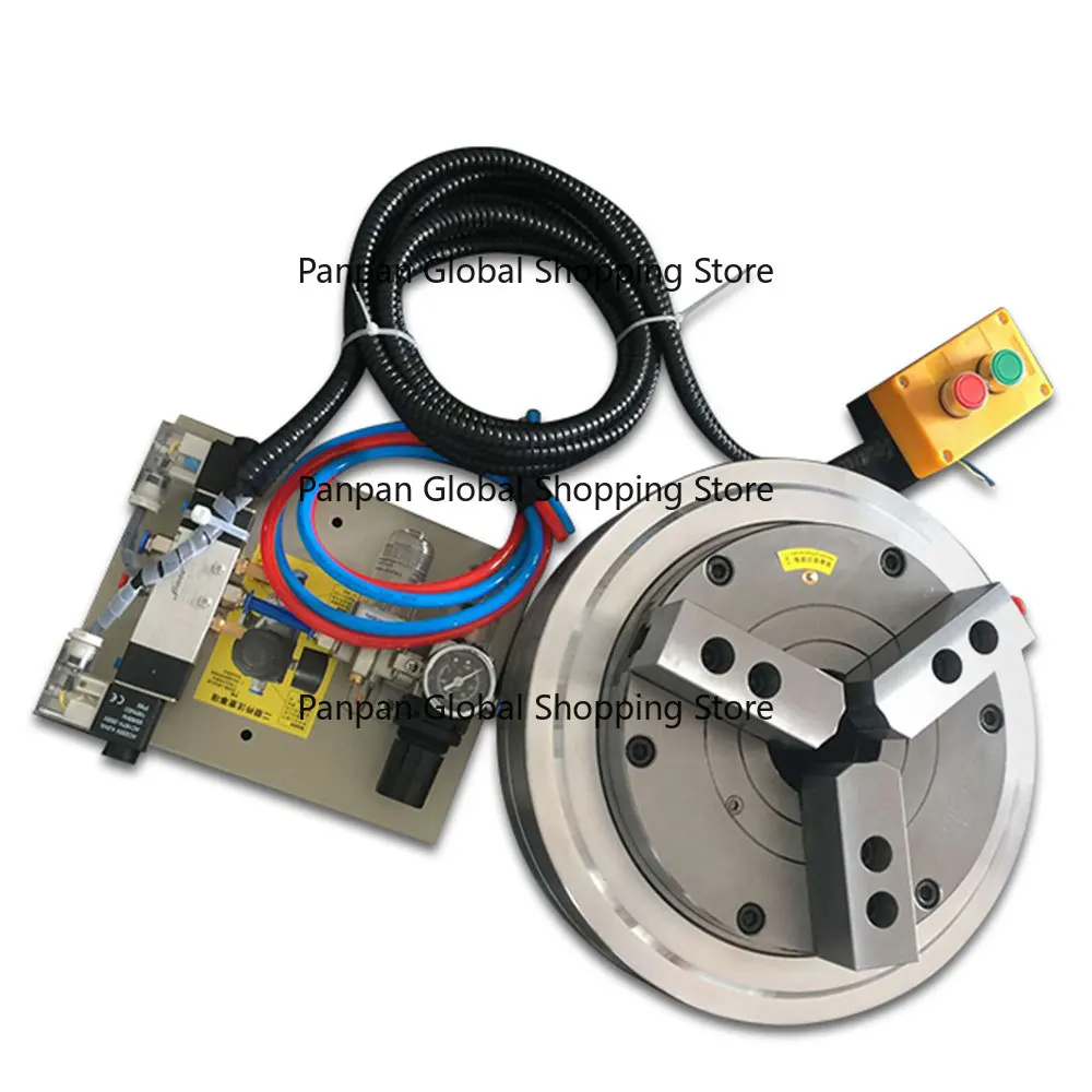 

6 Inch 3-06 Three Jaw Front-load Pneumatic Power Chuck Chuck Body Is the Cylinder for Lathe, Pipe Thread Machine Tool