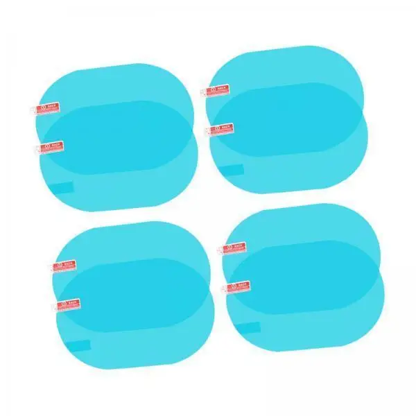 Clear PET Rearview Mirror Rain Film Anti Fog Anti Glare Driving Sticker for Safe Vision in Bad Weather