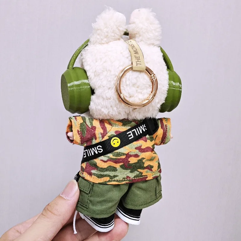 Kombinezon LABUBU w kamuflażu dla lalek Gen 1-2-3 |   Odłączana konstrukcja z wieloma kieszeniami |   Strój do pozycji stojącej/siedzącej |   Odzież kolekcjonerska