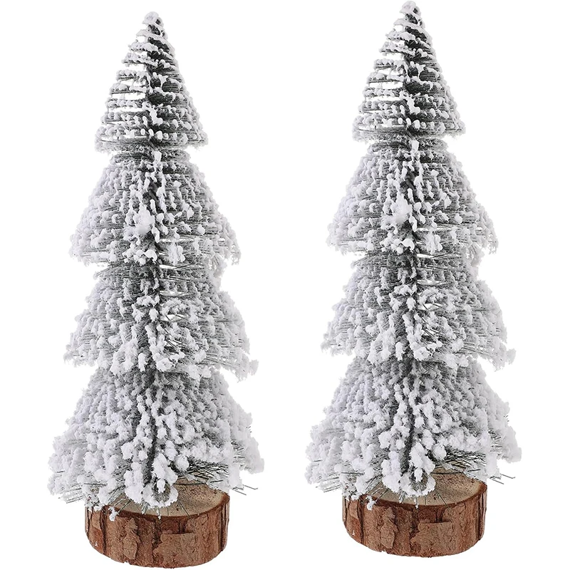15-30 cm Biancaneve Cedro Pino Albero di Natale Decorazione natalizia per la decorazione domestica Capodanno 2026 Navidad Ornamenti Accessori