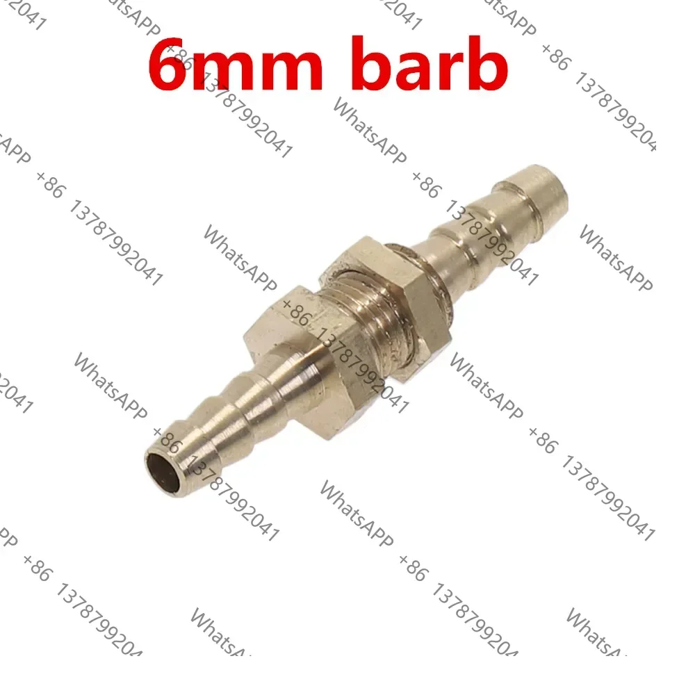 10PCS Brass Barbed Hose Coupler Connector, Copper Hose Barb Adapter for Pipe Joint