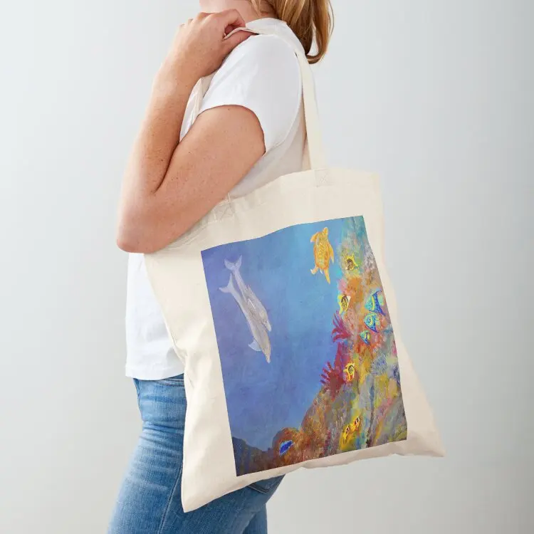 

Ocean by Meaghen King Tote Bag shoping bag Gift bag shopping logo reusable shopping bags