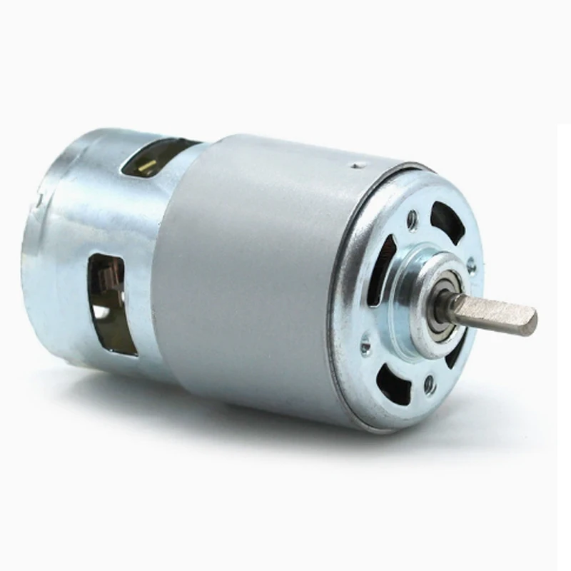 775 Spindle Motor DC 12V-24V 20000 RPM Mini Electric Motor Ball Bearing Large Torque High Power Spindle for CNC 3018 Engraver