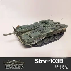 Paper Model Sweden Strv-103B Main Battle Tank Fine Version World Tanks
