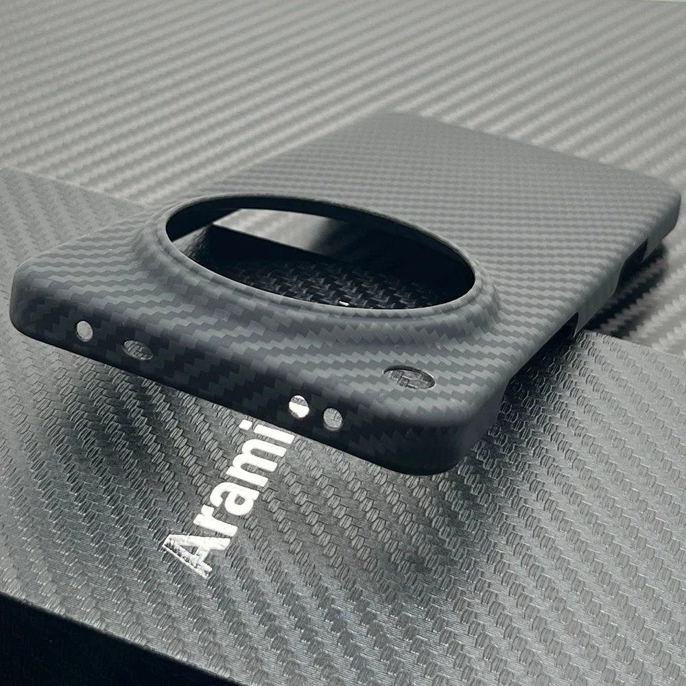 Etui z włókna węglowego Bottix do Oppo Find X9 Ultra, lekkie, odporne na zarysowania, aramidowa tylna obudowa (skóra wegańska) — zdjęcie produktu 4