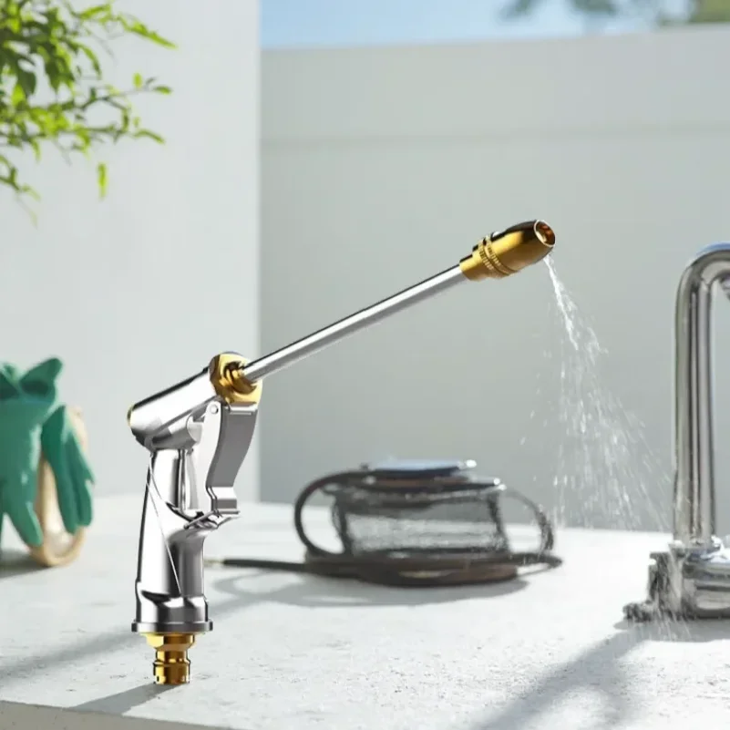 Adjustable Garden Sprayer High Pressure Water Hose Nozzle Spray Gun for Watering Plants