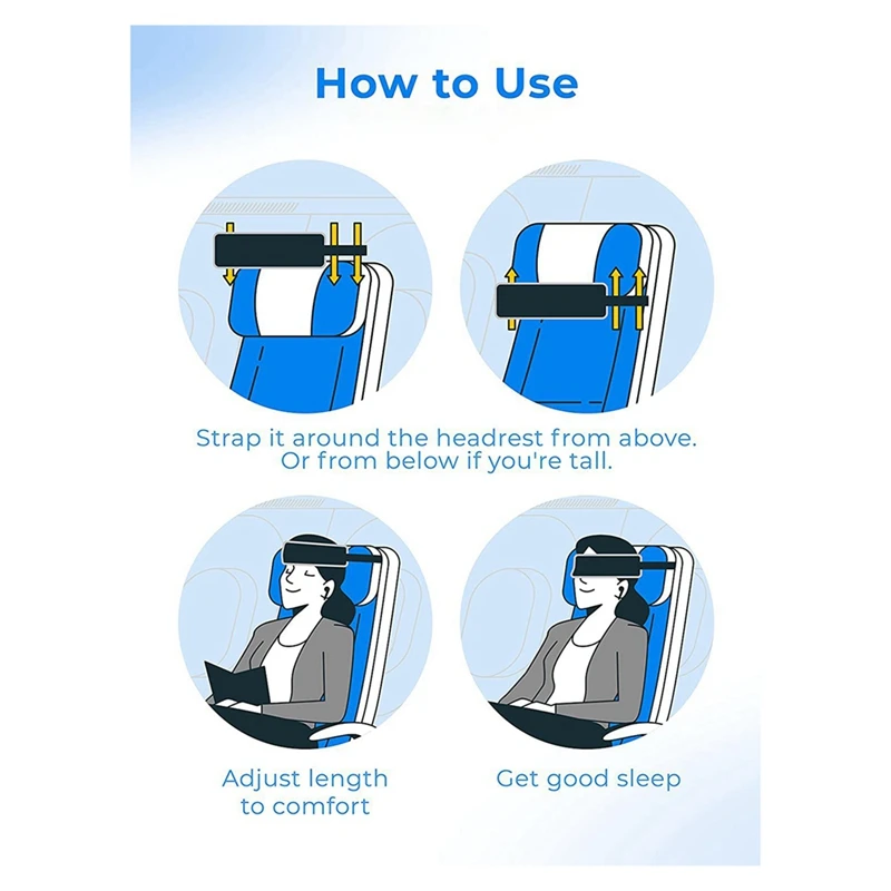 Travel Pillow Alternative Adjustable Support Belt Compact And Comfortable Neck Support Belt For Airplane And Car