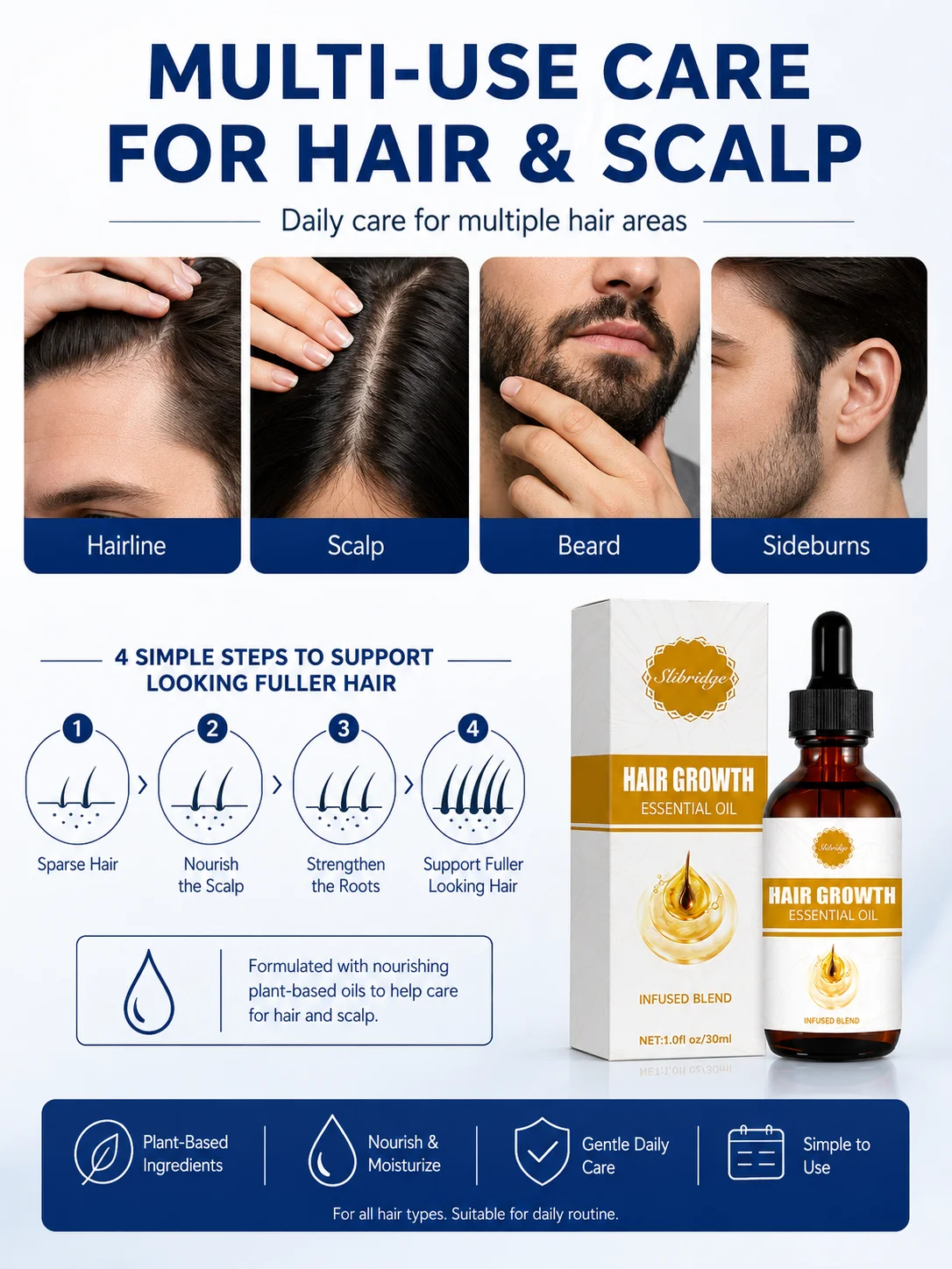 Helps provide essential nourishment to the scalp for healthier-looking hair.