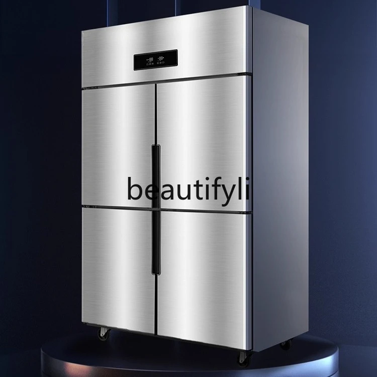 

Four-Door Commercial Freezer Restaurant Fresh-Keeping Refrigerated Freezer Upright Refrigerated Dual-Temperature Refrigerator