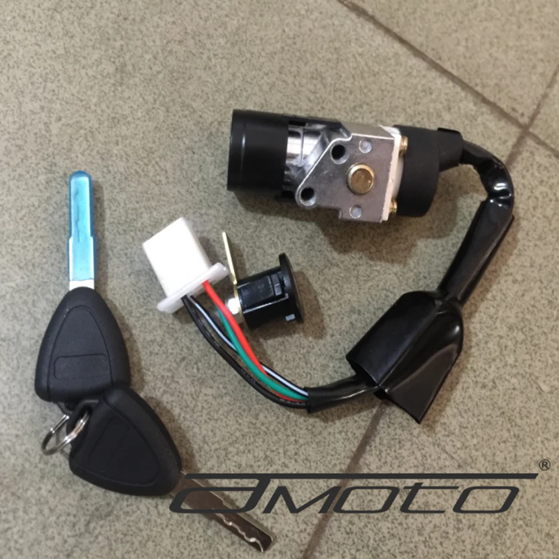 Zwarte M1 Elektrische Motorfiets Accessoires Set Lock Met Sleutel Elektrische Scooter Citycoco Fabriek Directe Levering