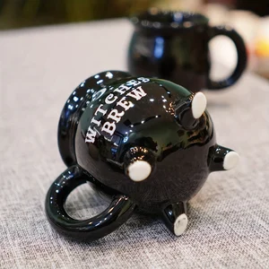 Mũ cà phê gốm cho phù thủy trang trí phù thủy quà tặng phù thủy Caldeirão de Bia, Cà phê, 12 oz, 1pc 8 Cup Halloween bán hàng chính - №4