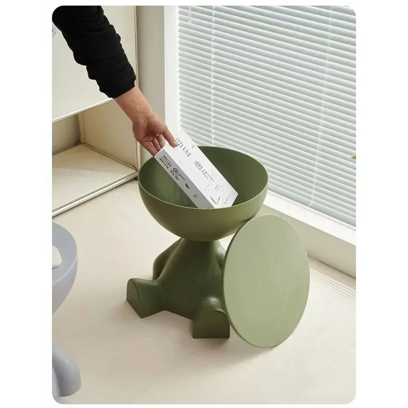 Light Luxury Cartoon Sofa Edge Table Creative Flat Head Coffee Table Small Household Plastic Coffee Table Furniture Side Table image 6
