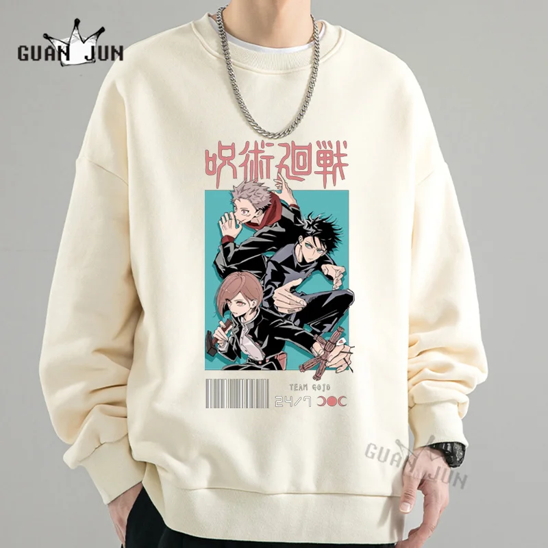 

New Japan Anime Jujutsu Kaisen Gojo Satoru Printed Hoodie Loose Streetwear Pullovers Tops Long Sleeves Unisex Sweatshirts Autumn