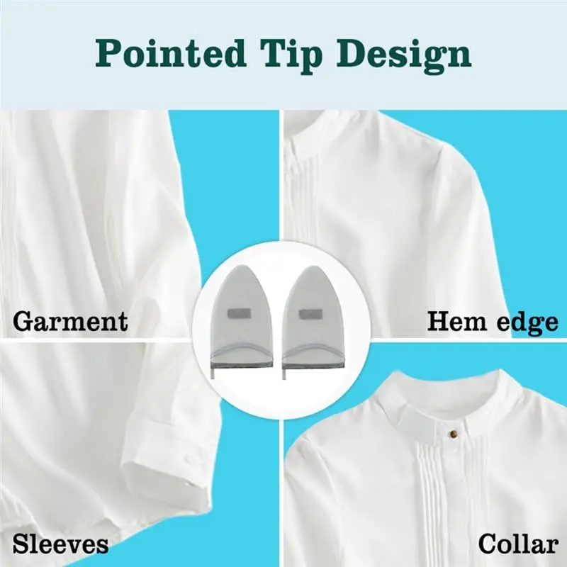 AT05-2Pcs Handheld Ironing Board Resistant Steamer Mitt  With Finger Loop Mini Ironing Board