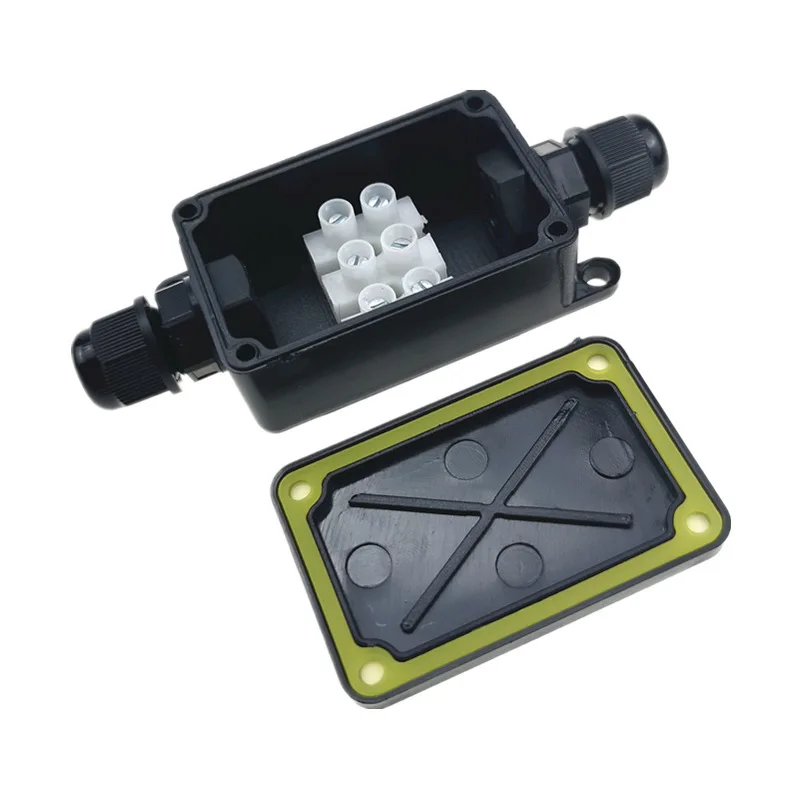 Outdoor IP66 Waterproof Junction Box 2-Way 3-Way Sealed Cable Connector Retardant 3mm-6.5mm Electrical Waterproof Box
