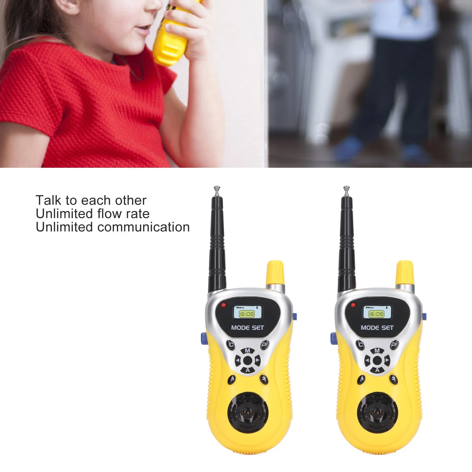 2pcs Radio Toy Clear Sound Long Range Interactive Handheld Radio Toy for Children Outdoor view 5