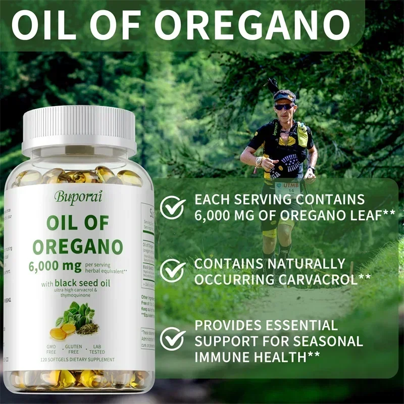 Oil of Oregano Supplements - for Digestion, Detoxification, Heart Health & Intestinal Health, Immune Support - Image 4