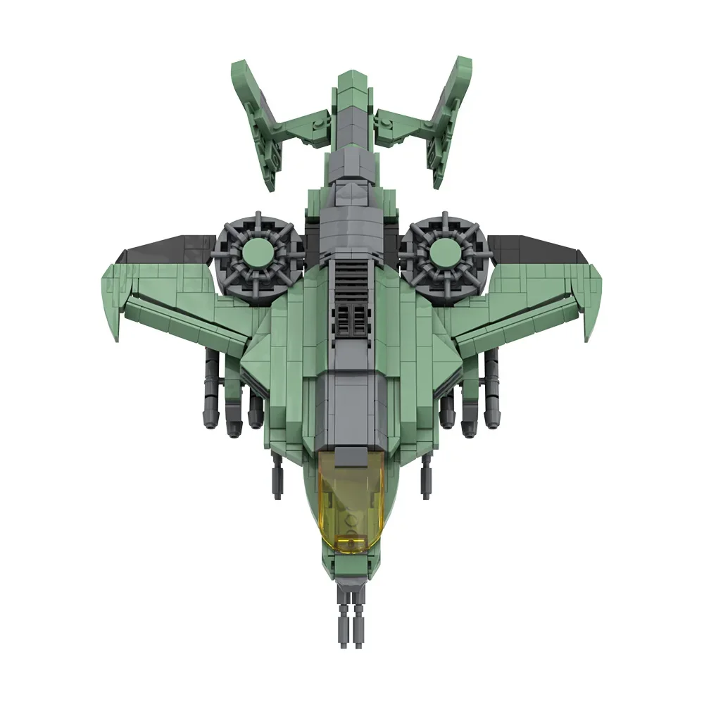 Gobricks moc filme AV-22 sparrowhawk blocos de construção espaço modelo tijolos aeronaves diy montado brinquedo para crianças presente