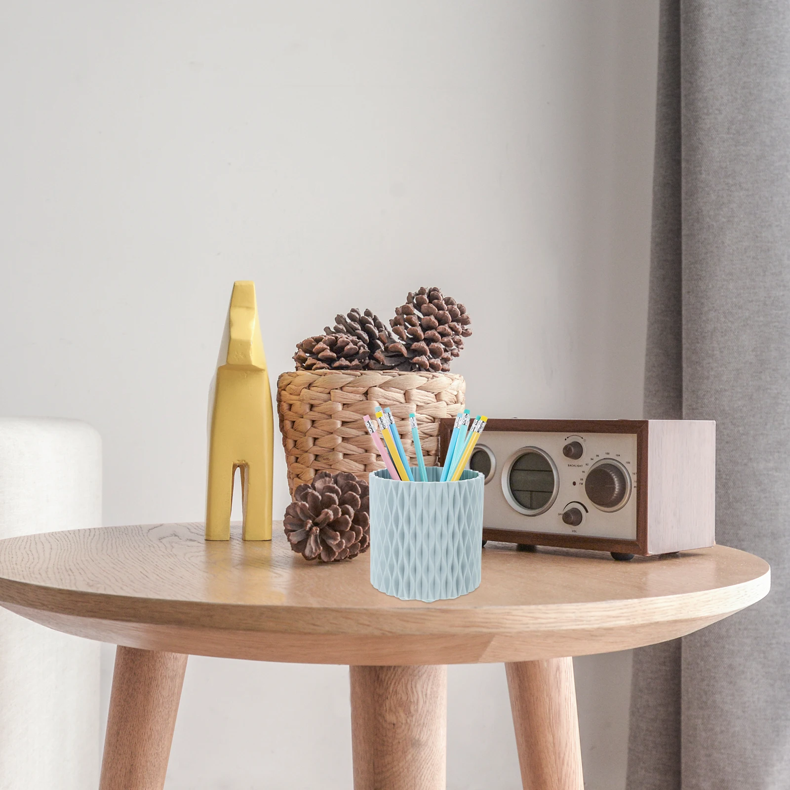 

Rotating Makeup Brush Cup High Capacity Desk ganizer 360 Degree Spinning Pen Holder Storage Solution Plastic