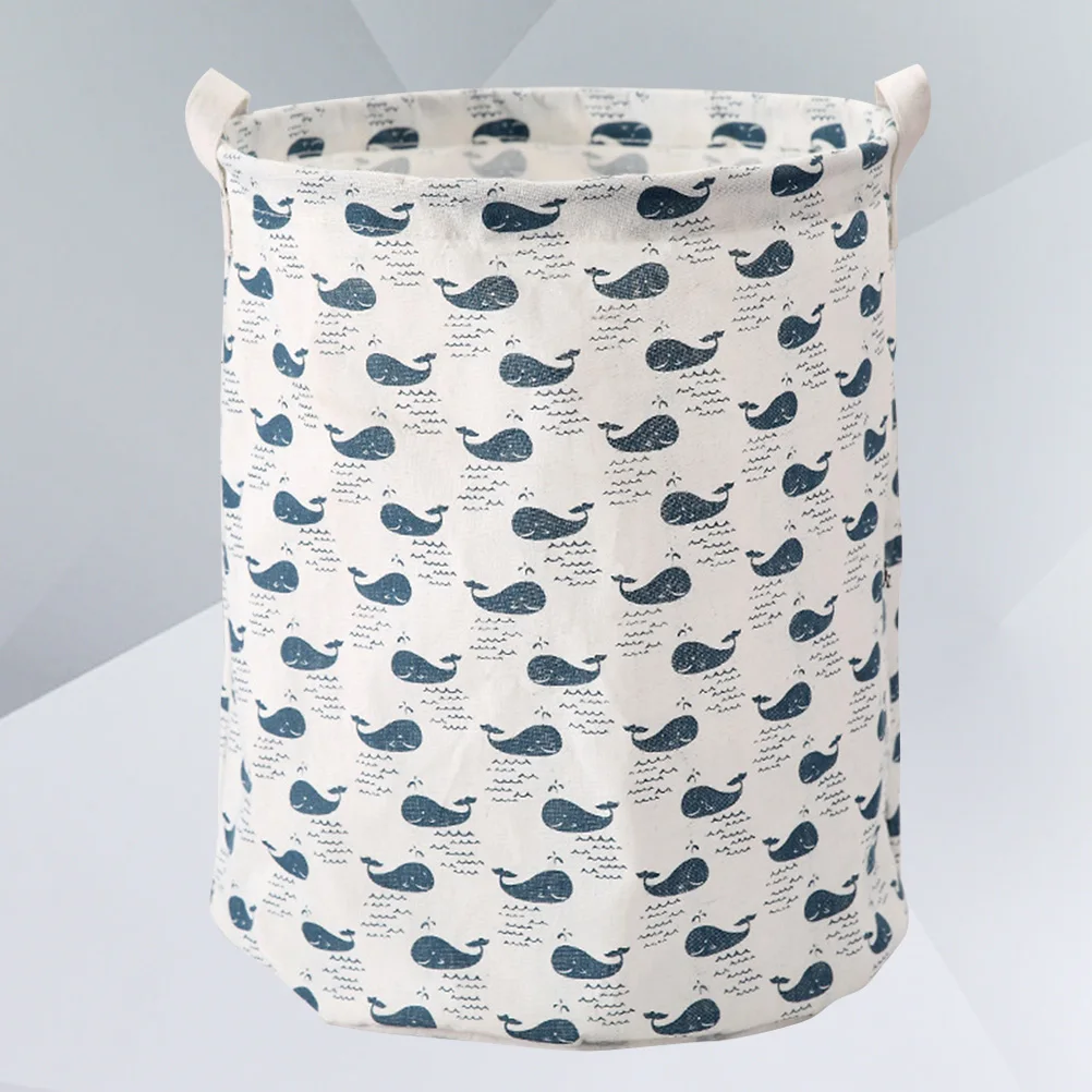 

Cotton Linen Laundry Basket Foldable PE Coating Large Capacity Storage Bin Dirty Clothes Hamper Bedroom Home Dormitory