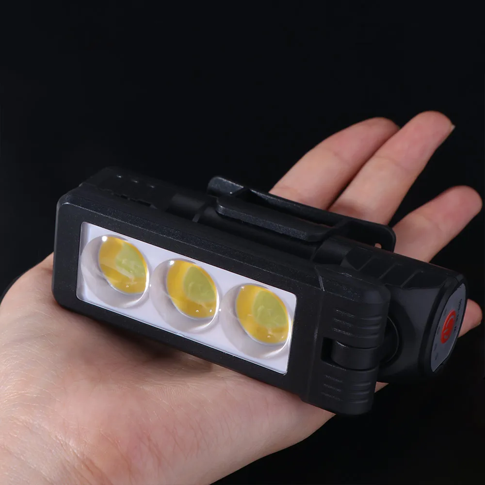 6-Modes Dimming Handheld Worklight USB Rechargeable 180-Degree Rotation Portable Gym Lamp Waterproof Design Foldable Portable