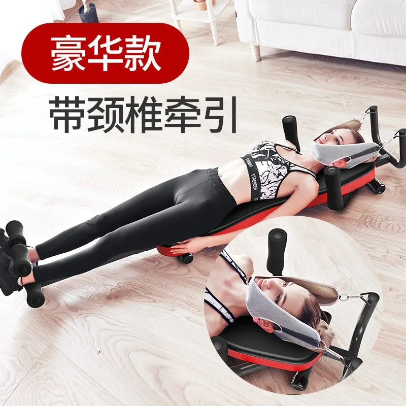 Body shaping stretching device leg stretchers fitness home cervical lumbar traction upside down inverted machine