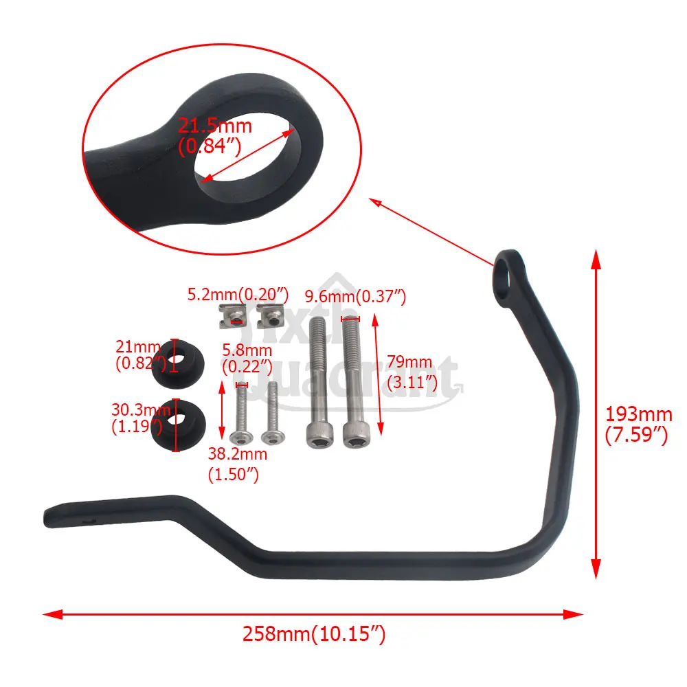 1 Pair Motorcycle Handguard Kit Handlebar Lever Protector Compatible With Bmw 2013-2024 High Quality Aluminum Alloy Matte Black
