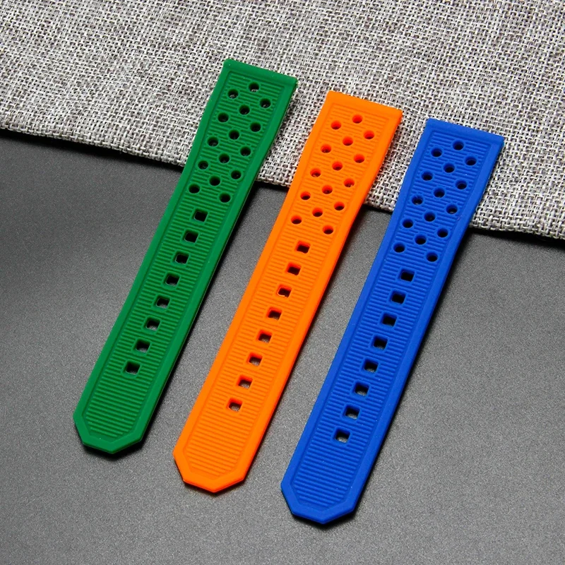 Pulseiras de relógio limpas sem poeira para heuer tag aquaracer seiko série f1 masculino feminino esporte sweatproof silicone acessórios de relógio 22mm