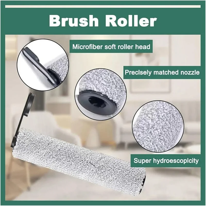 SANQ HEPA تصفية لينة الأسطوانة فرشاة أجزاء أطقم ل Tineco Floor ONE S5 / S5 Pro اللاسلكي أجزاء المكنسة الكهربائية الرطبة والجافة