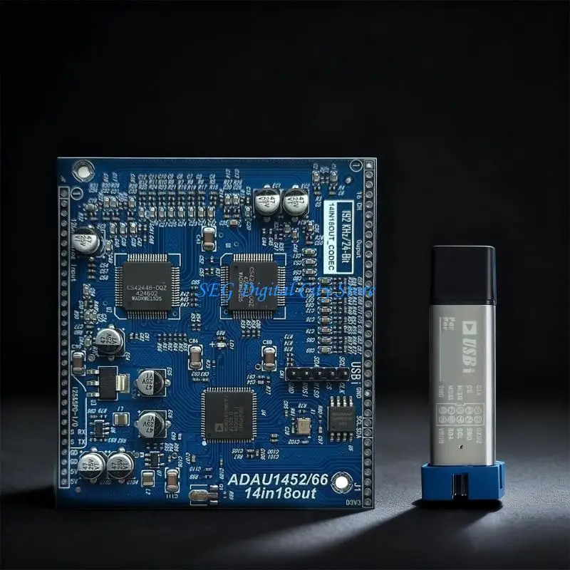 

U75B ADAU1452 Development Board 14 In 18 Out Sound Processor Operational