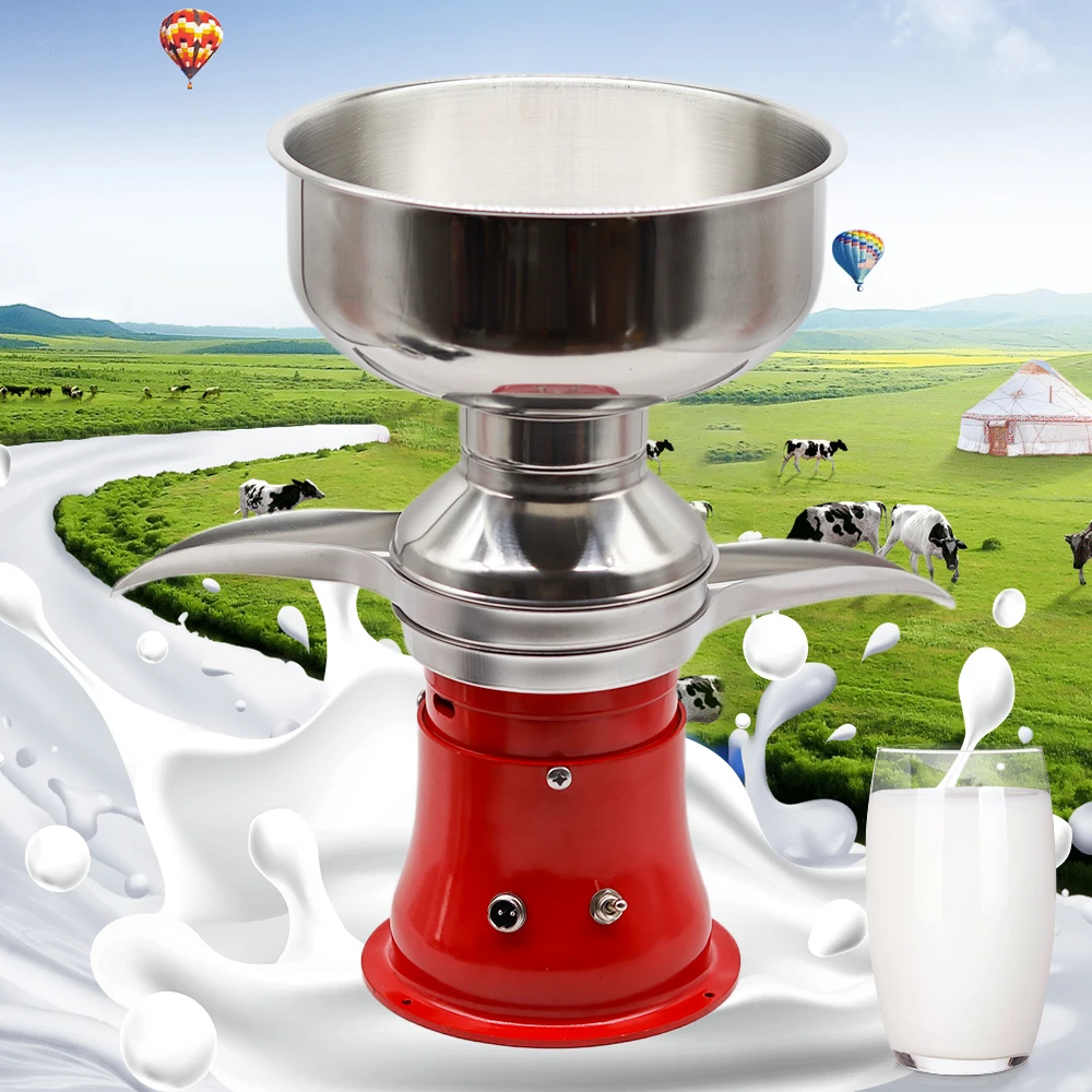 220V 110V Electric Milk Cream Separator Stainless Steel Food Processor For Cow Goat Camel Milk 50L/H