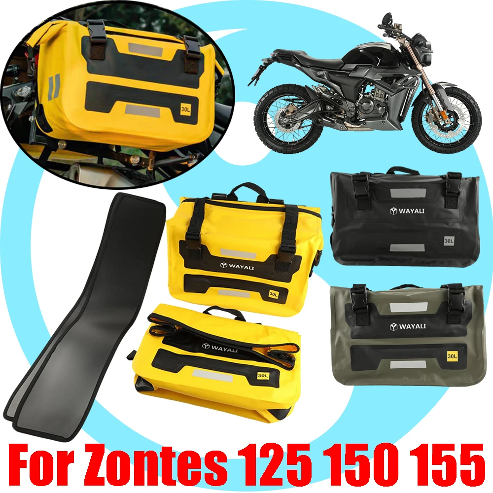 For Zontes 125 G G1 G1X 155 U U1 U2 Z2 150 ZT125 Motorcycle Accessories Saddlebag Pannier Luggage Storage Bags Waterproof Bag