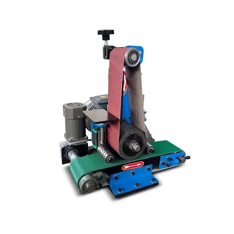 High Quality Automatic 150mm Flat Plate Polishing Machine Motor Gear Metal Plate Deburring Descaling Wire Drawing Mirror Sanding