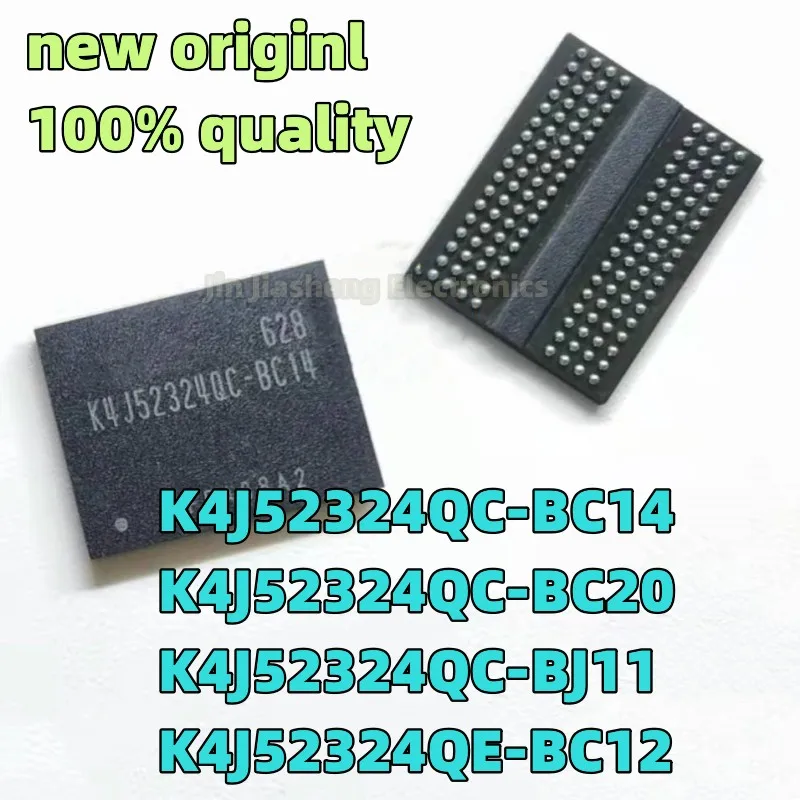 (10piece) 100% New K4J52324QC-BC14 K4J52324QC-BC20 K4J52324QC-BJ11 K4J52324QE-BC12 BGA  Chipset