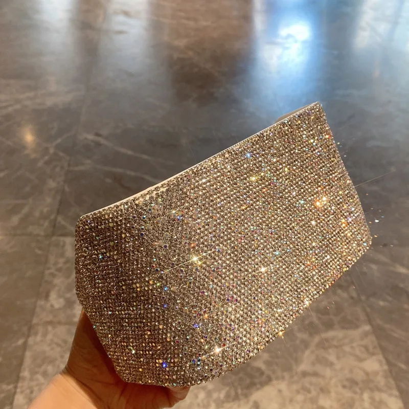 ダイヤモンドがちりばめられたマルチコンパートメント収納ボックス、高い外観レベル、デスクトップ化粧品整理ボックス、大容量