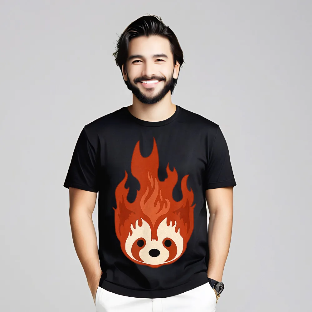 LoK Fire Ferrets Pro Bending Short Sleeve Tops Tees O-Neck Premium Cotton women's T Shirts Letter Tee Shirts Graphic
