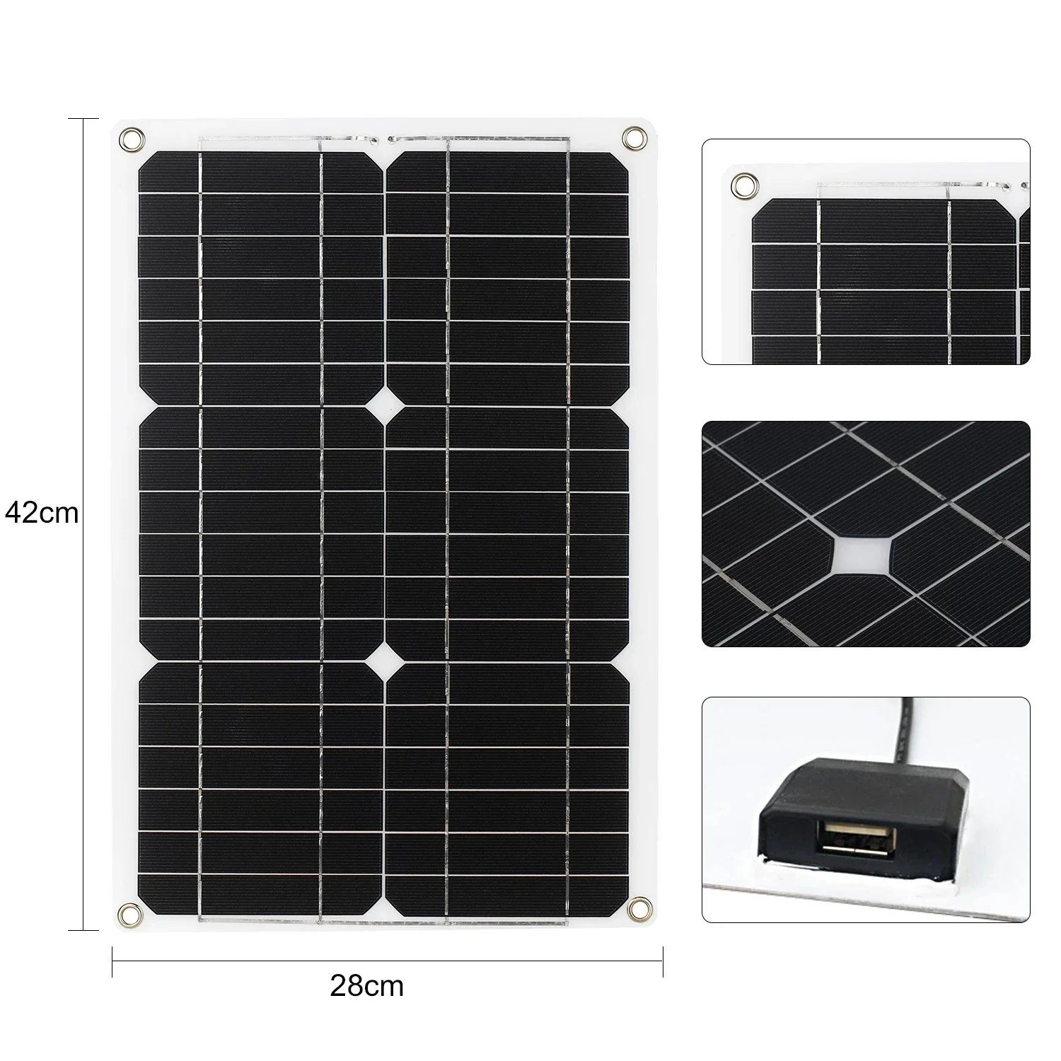 Professional Solar Panel Set Grid Monocrystalline Module 1 or 2 USB Port off with LCD Display Solar Charge Controller 180W 12V